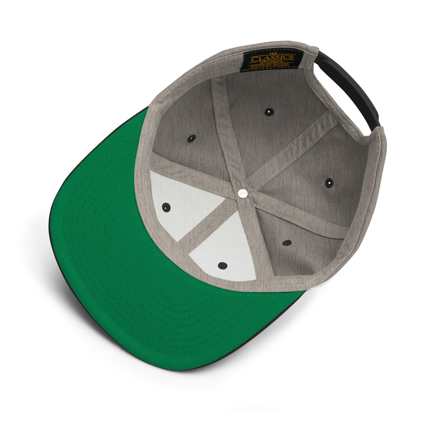 Snapback - Signature with 3D puff embroidery - Grey/Black