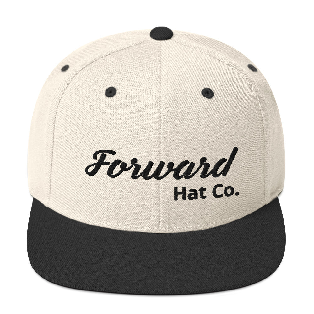 Snapback - Signature with 3D puff embroidery- White/Black