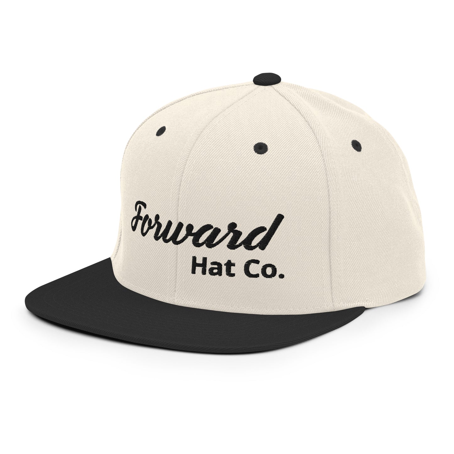 Snapback - Signature with 3D puff embroidery- White/Black