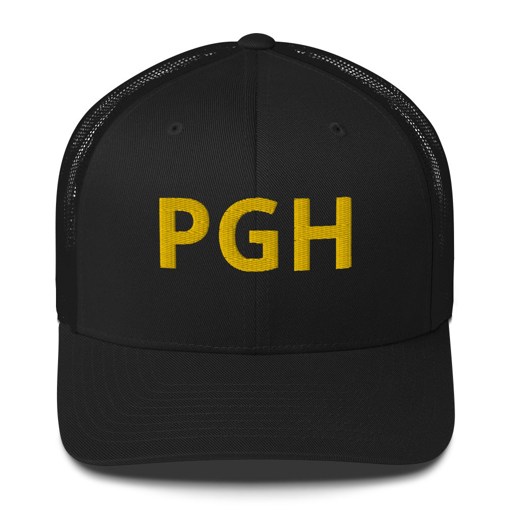 PGH Trucker Hat - Yellow Font - Multiple Colors