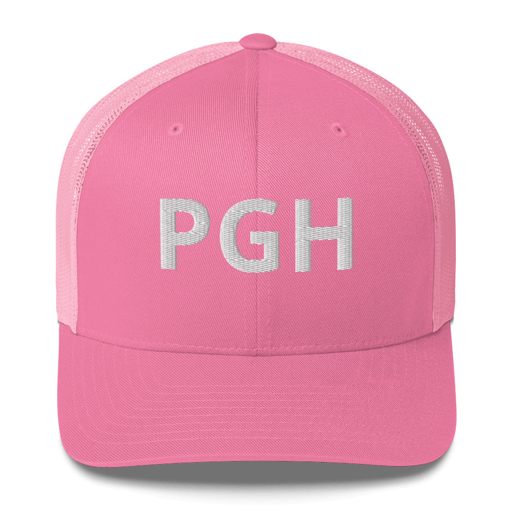 PGH Trucker Hat - White Font - Multiple Colors