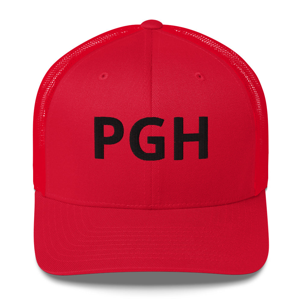 PGH Trucker Hat - Black Font - Multiple Colors