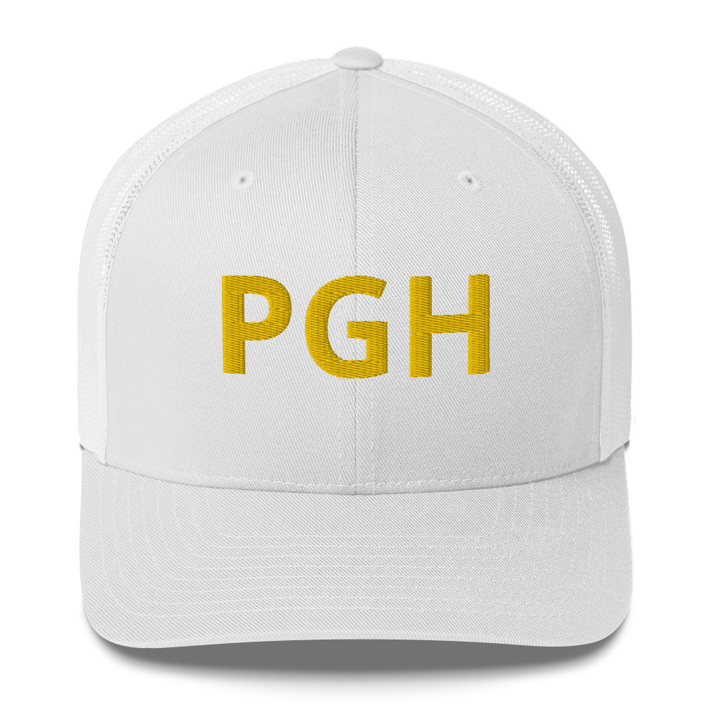 PGH Trucker Hat - Yellow Font - Multiple Colors