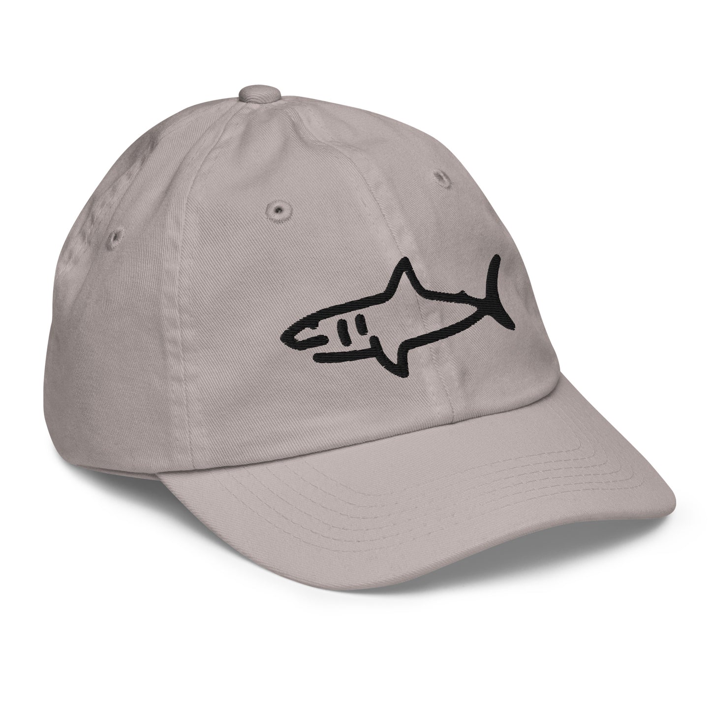 Kids Shark Hat - Black Logo - 6 Colors