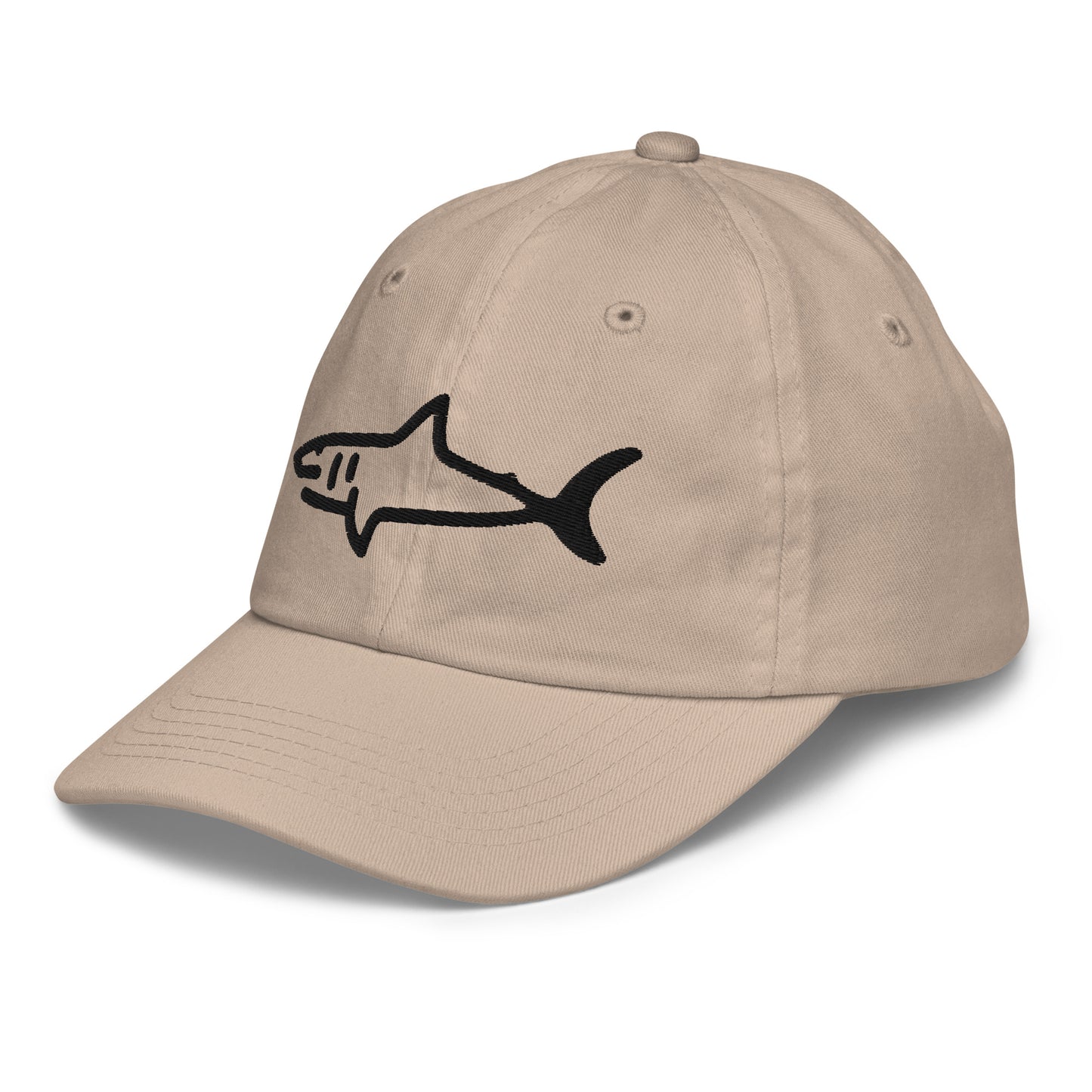 Kids Shark Hat - Black Logo - 6 Colors