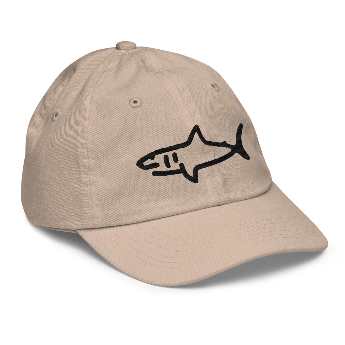 Kids Shark Hat - Black Logo - 6 Colors
