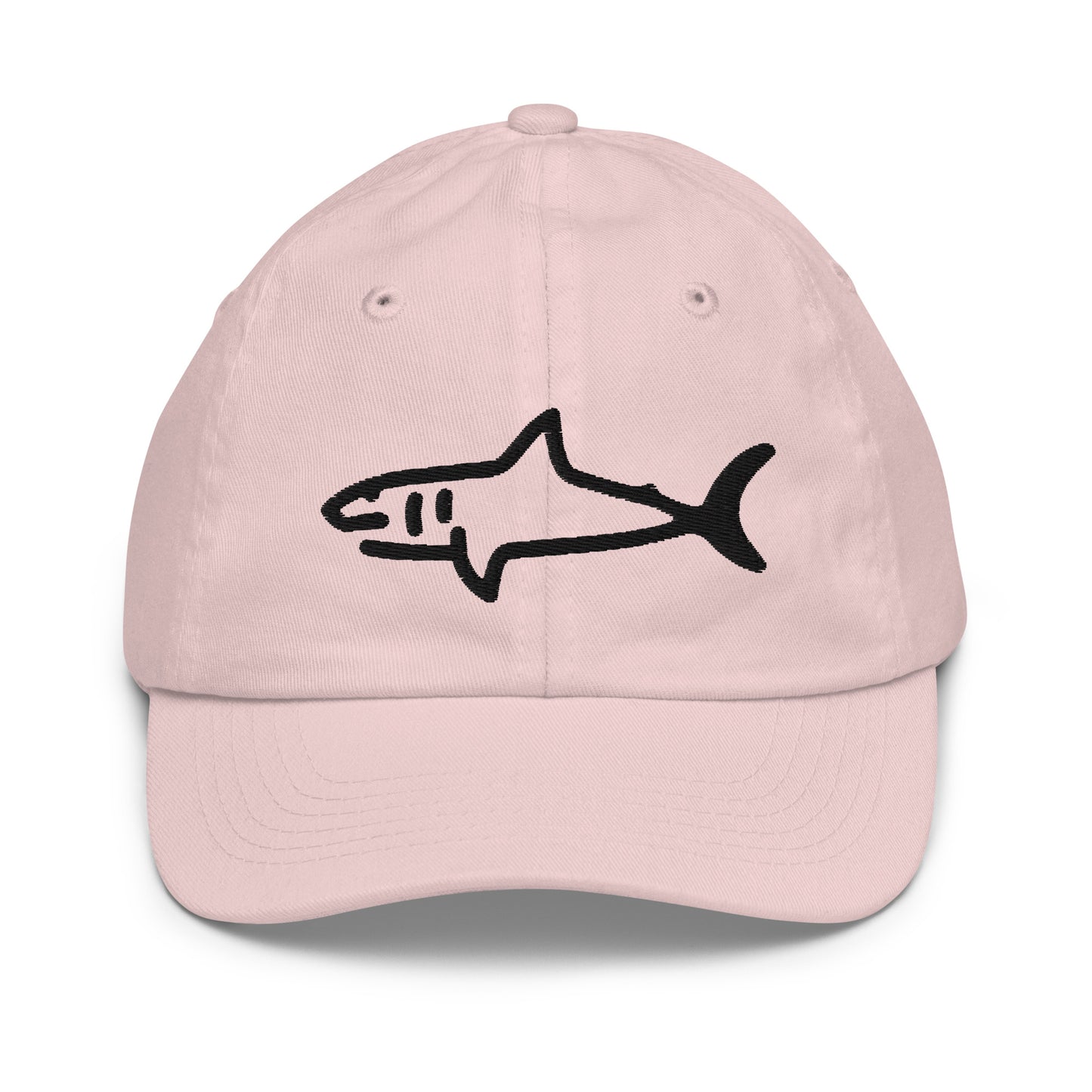 Kids Shark Hat - Black Logo - 6 Colors