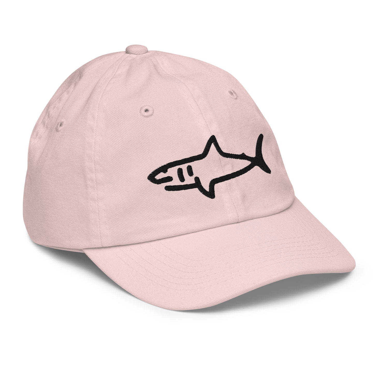 Kids Shark Hat - Black Logo - 6 Colors